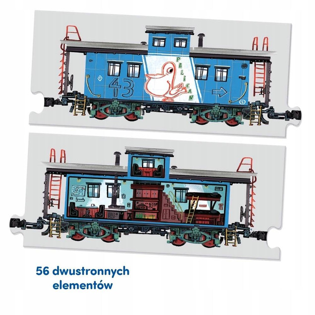 Układam Pociągi 104 + Plakat Edukacyjny CzuCzu