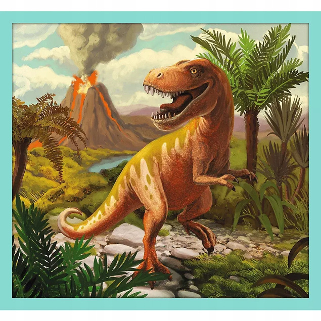 Puzzle 10w1 Układanka Gady DINOZAURY Prehistoryczne Świat 6+Trefl