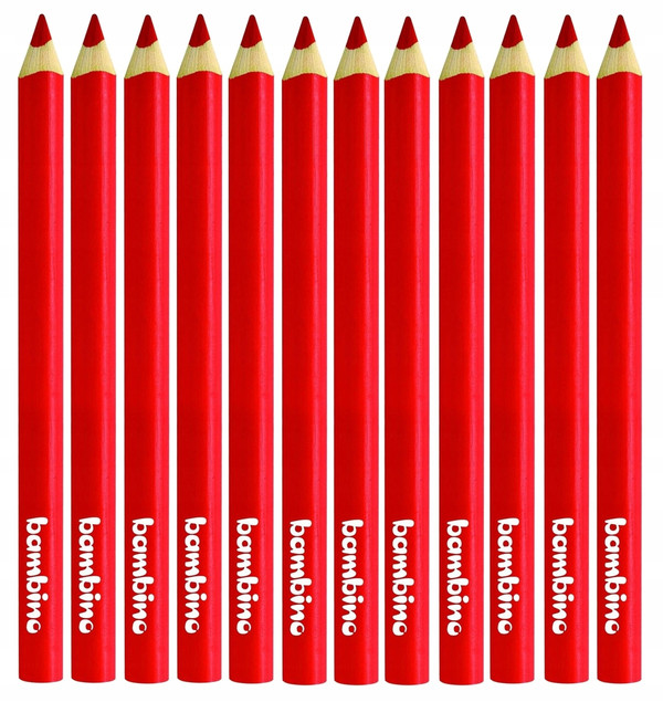 TRÓJKĄTNE CZERWONE 12SZT