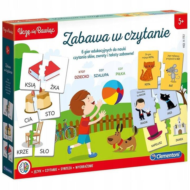 GRA EDUKACYJNA ZABAWA W CZYTANIE UCZĘ SIĘ BAWIĄC