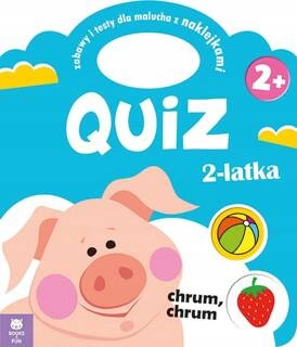 Quiz 2-Latka Świnka Zabawy I Testy Dla Malucha Z Naklejkami BooksAndFun