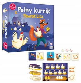 Pełny Kurnik: Powrót Lisa – rodzinna gra planszowa (7+) | Kukuryku 