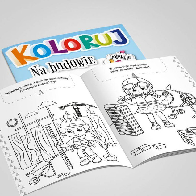 Koloruj - Na budowie