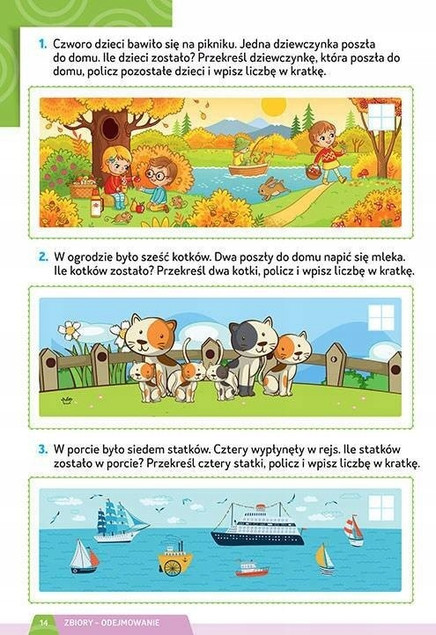 Dodawanie i odejmowanie klasy 1-3 Greg