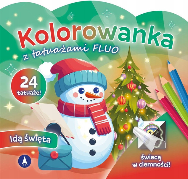 Kolorowanka Z Tatuażami FLUO Idą Święta