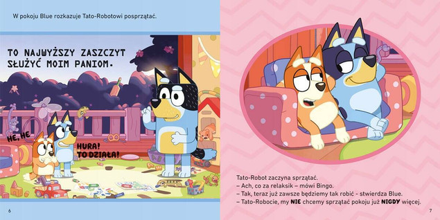 Blue Bluey Tato-Robot Moja Czytanka 3+ HarperKids