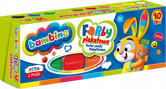 Farby plakatowe 10kol 20ml MAJEWSKI