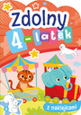 Zdolny 4-Latek Naklejki Książeczka z Zagadkami Ćwiczenia 4+ Skrzat