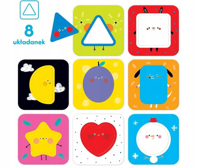 Pierwsze Puzzle Układam Połówki Zwierzątka Czu Czu