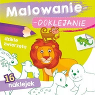 Malowanie-doklejanie. Dzikie zwierzęta
