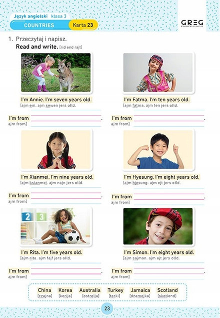 Trzeciaki. Karty pracy w szkole i w domu