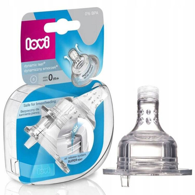 Smoczek dynamiczny do karmienia LOVI MINI 2 szt.