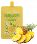 OWOLOVO Mix Musów TROPIKALNYCH Mango Guawa Banan Ananas 40x200g ZESTAW