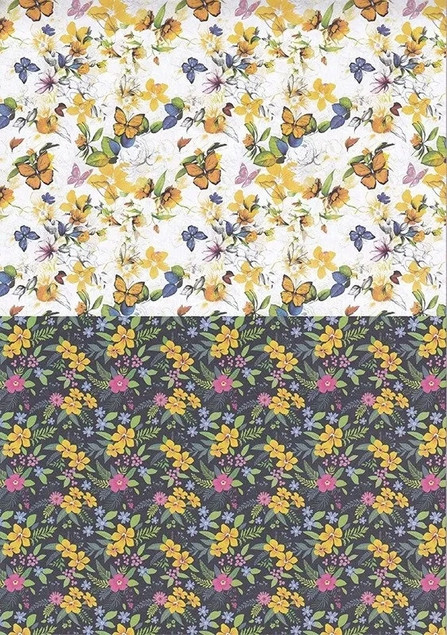 Blok z motywami Flowers A4/15K 80g HAPPY COLOR