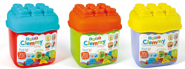 Baby Clemmy Wiaderko Z 20 Klockami Clementoni 14741 OUTLET