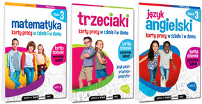 ZESTAW Kart Pracy Do Klasy 3 Język Angielski Polski Matematyka Greg