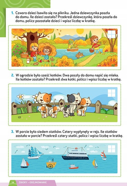 Dodawanie i odejmowanie klasy 1-3 Greg