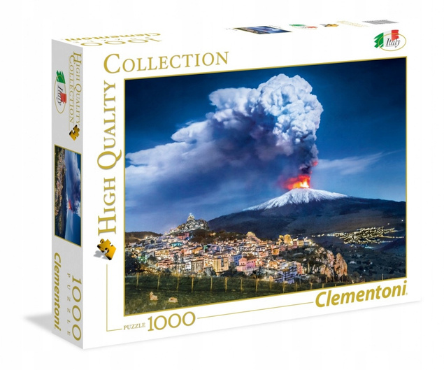 Puzzle 1000 Układanka Wulkan ETNA Włochy Krajobraz 8+ Clementoni 39453