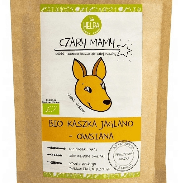 BIO Kaszka Jaglano - Owsiana Czary Mamy 200 g Helpa
