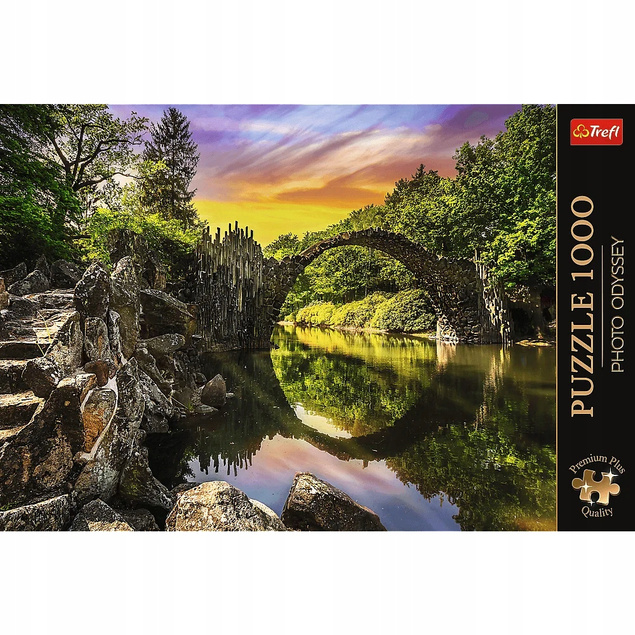 Puzzle 1000 Układanka NIEMCY Most Rakotza w Kromlau LAS Diabelski Most 12+