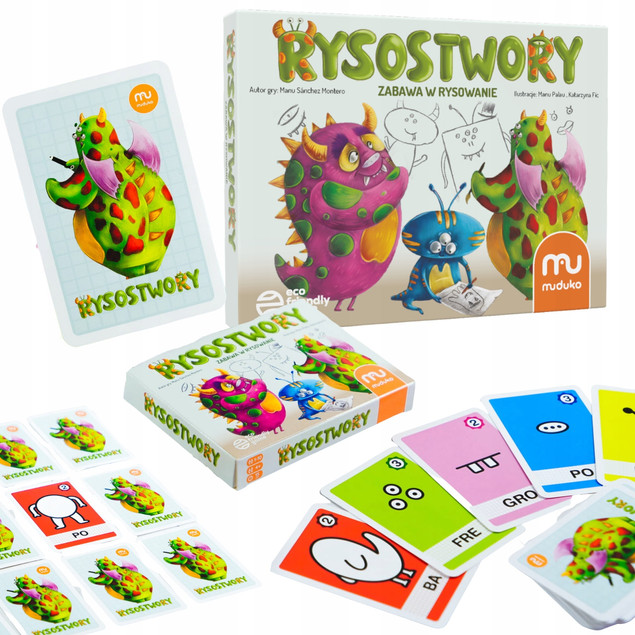 Rysostwory Zabawa W Rysowanie Gra Karciana Dla Dzieci 4+ Muduko