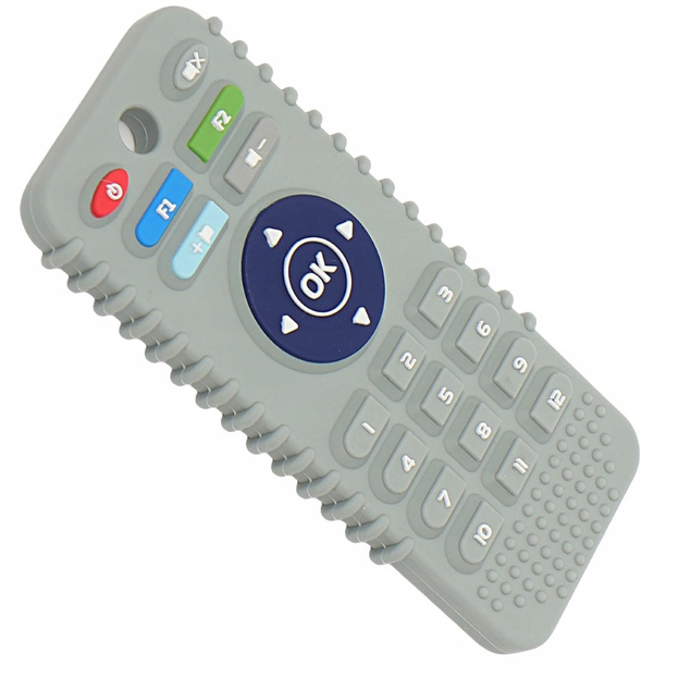 BOCIOLAND Gryzak Silikonowy PILOT TV Szary 3M+ BL242