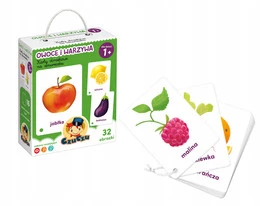CzuCzu Karty obrazkowe na sznurku Owoce i Warzywa
