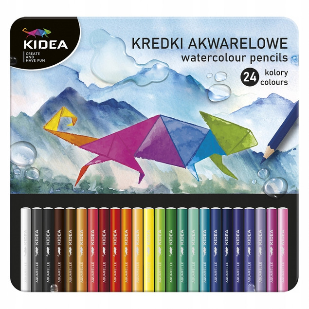 SZKOŁA KREDKI AKWARELOWE 24KOL