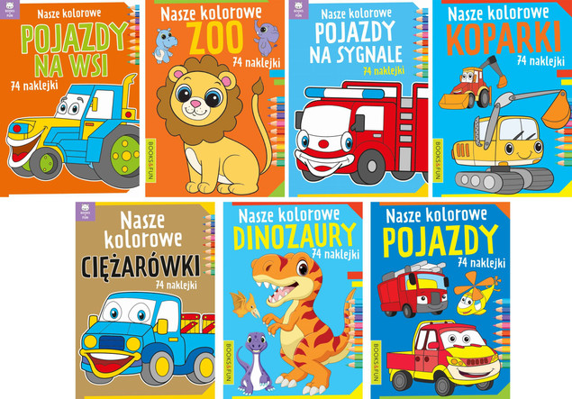 Nasze kolorowe zoo z naklejkami