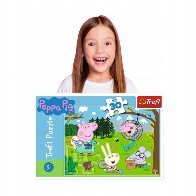 Puzzle 30 Układanka Bajka ŚWINKA PEPPA Świnia 3+ Trefl 18245