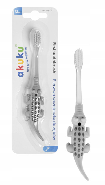 AKUKU SZCZOTECZKA DO ZĘBÓW DZIECI SILIKON A0157