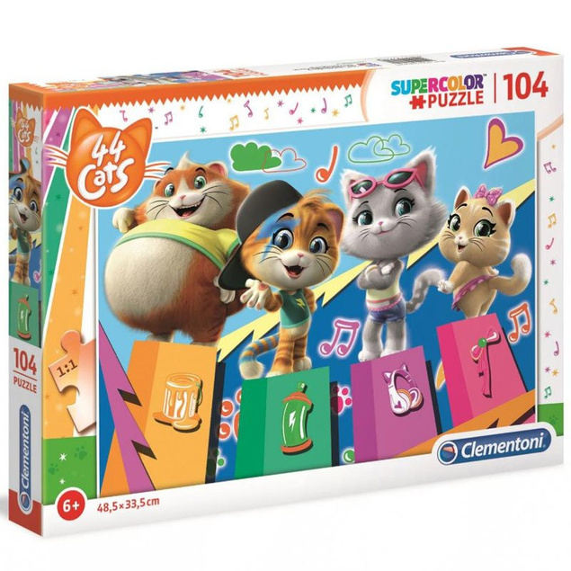 Clementoni Puzzle 104el SUPER KOLOR 44 Koty 27271 p6