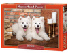 Puzzle 1000 Układanka Pieski SAMOYED Szczeniaki Psy Obraz 9+ Castorland