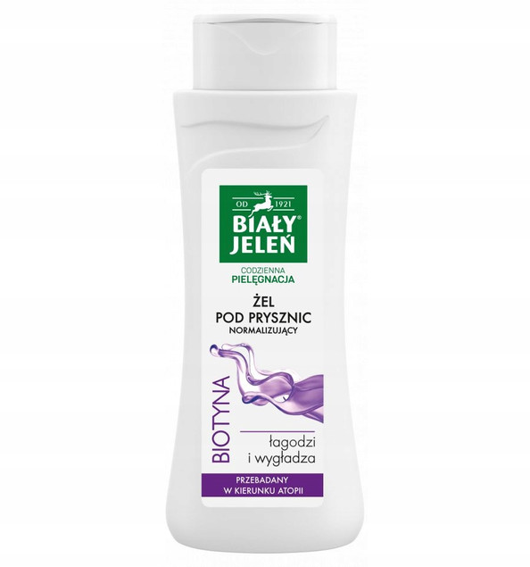 3x BIAŁY JELEŃ Żel Pod Prysznic BIOTYNA + PREBIOTYK + NATURALNY 300ml