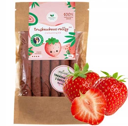 Rollsy TRUSKAWKOWE z Witaminą D3 z Lanoliny 50g Naturalnie Zdrowi