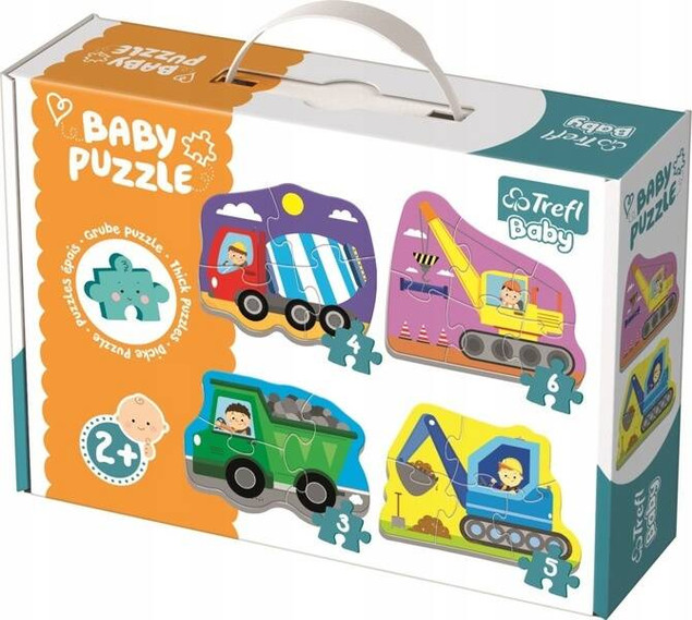 PUZZLE Baby Classic Pojazdy na budowie TREFL 36072