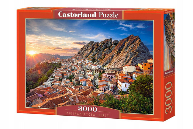 Puzzle 3000 Układanka Krajobraz Widok Góry Włochy Pietrapertosa 9+ Castor