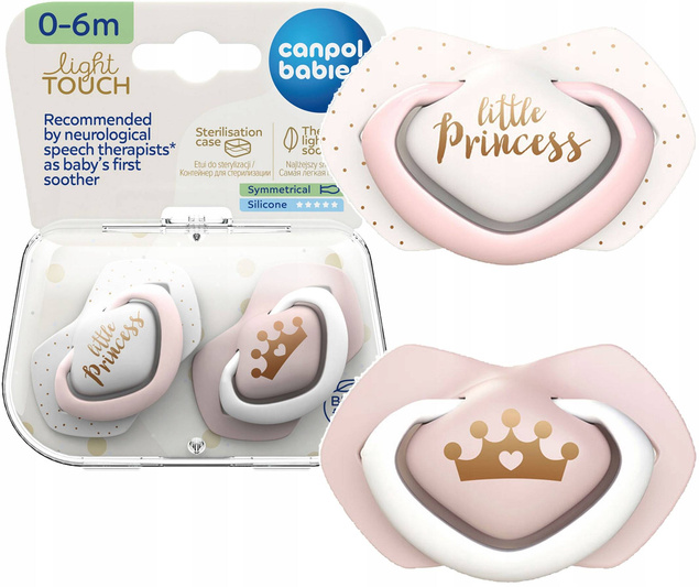 Canpol SMOCZEK Symetryczny Royal Baby 0-6M+ 2 Sztuki