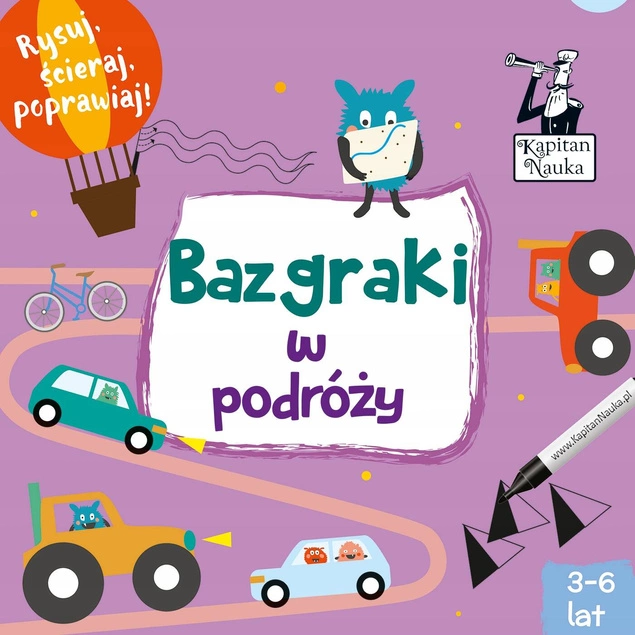 Bazgraki W Podróży Łamigłówki Dla Dzieci Ćwiczenia 3+ Kapitan Nauka