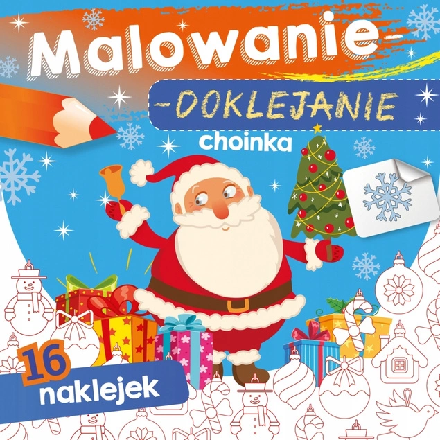 Malowanie Doklejanie CHOINKA 3+ Skrzat