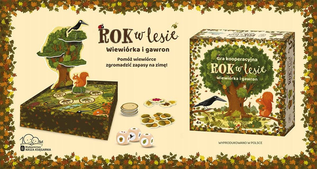 Rok w lesie. Wiewiórka i gawron