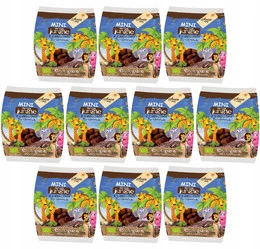 Ciastka z czekoladą  MINI JUNGLE BIO 100g BIO ANIA
