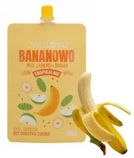 OwoLovo Mus Tropikalny Bananowo Jabłko Banan Dla Dzieci 200g
