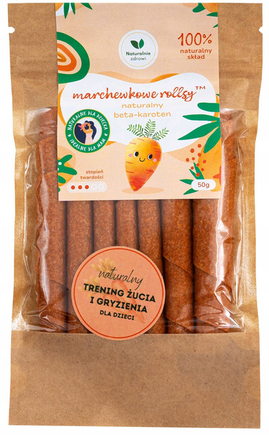 Rollsy MARCHEWKOWE Naturalny Beta-Karoten 50g Naturalnie Zdrowi