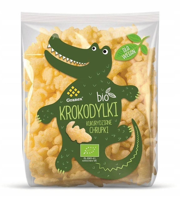 Chrupki Kukurydziane Krokodylki BIO 80g GRANEX