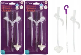 Słomki Wymienne Rurki Do Bidonu Kubka 2 szt B.Box x2