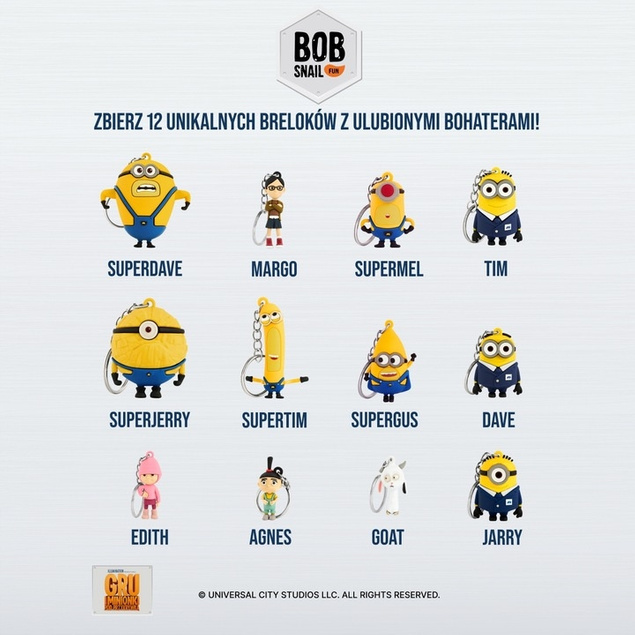 Przekąska Owocowa MANGO 20 g + Zabawka MINIONKI Bez Cukru BOB SNAIL