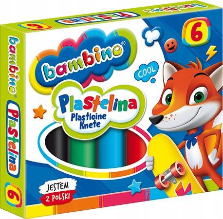 Plastelina 6kol Bambino p20 MAJEWSKI/cena za 1szt.