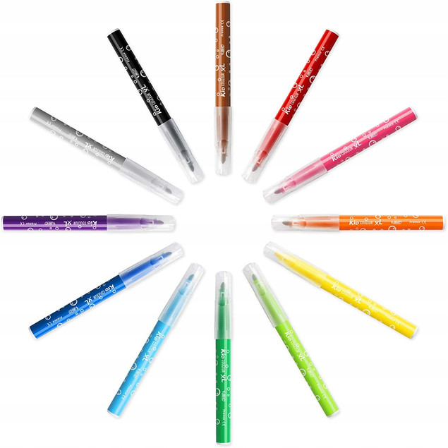 BIC KIDS Magic Flamastry Mazaki Pisaki Magiczne z WYMAZYWACZEM 12 Kolorów