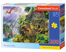 Puzzle 200 Układanka Gady DINOZAURY Zwierzęta Dinozaur Dżungla 7+ Castor